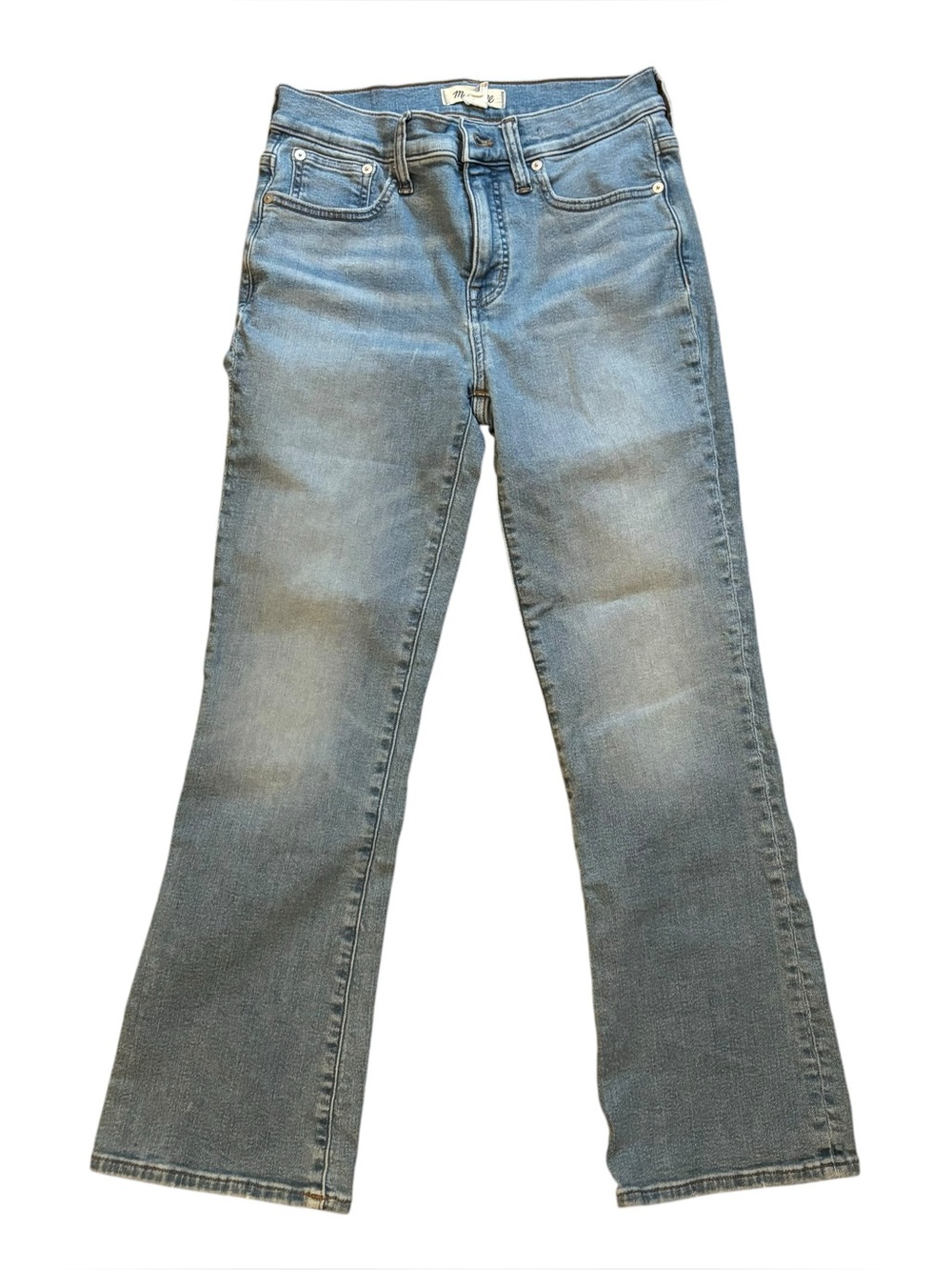 Madewell Mid-Rise Kick Out  Light Blue Denim Jeans